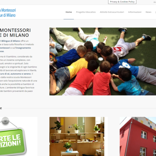 Home Page Sito Web